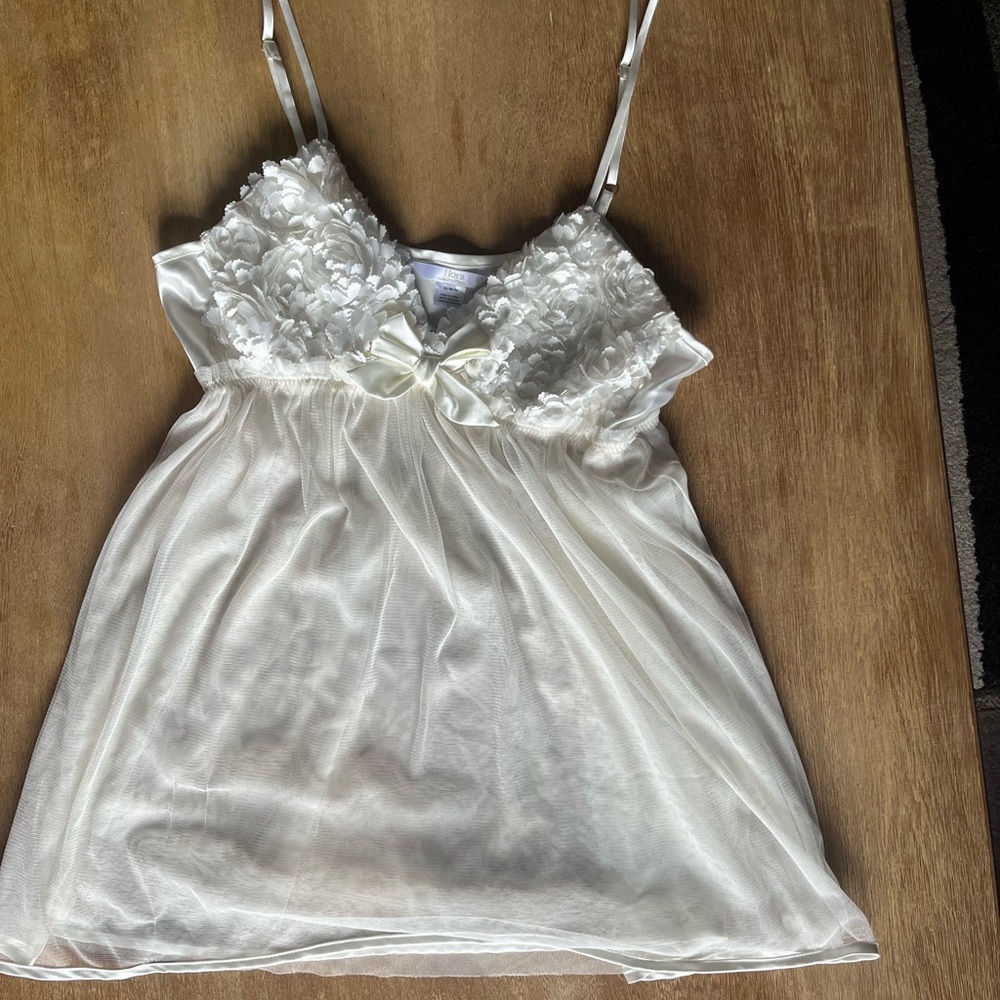 🎀✨White coquette babydoll ✨🎀lingerie slip dress✨